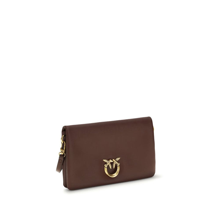 PINKO - Purple Calf Leather Bos Taurus Shoulder Bag