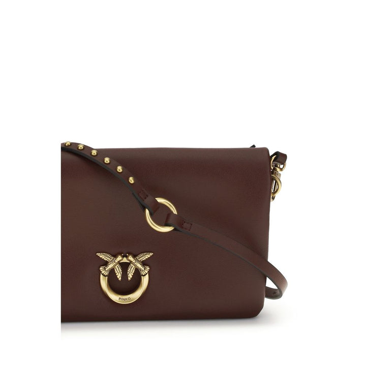 PINKO - Purple Calf Leather Bos Taurus Shoulder Bag