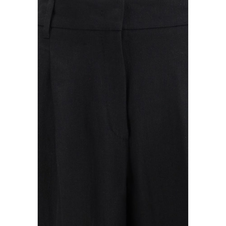 Max Mara Black Linen Pants