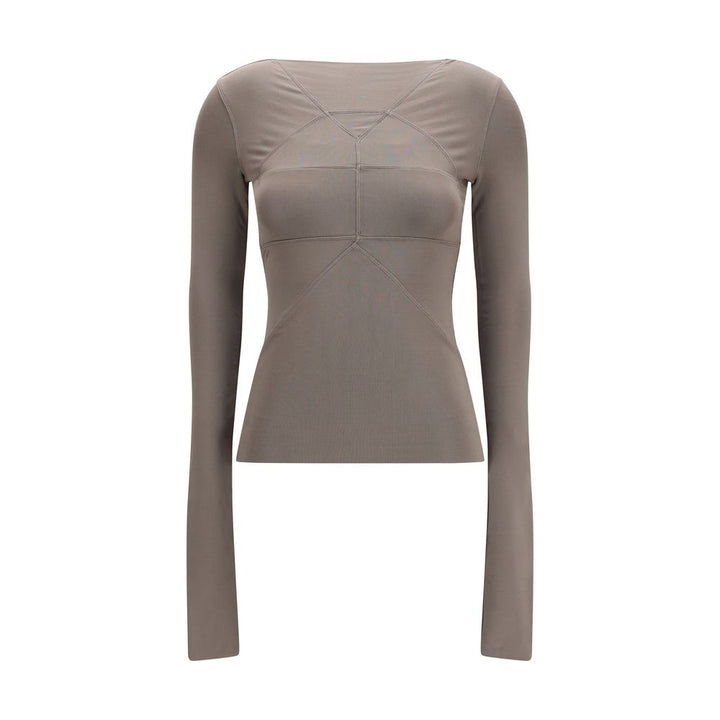 Rick Owens Gray Viscose Shirt