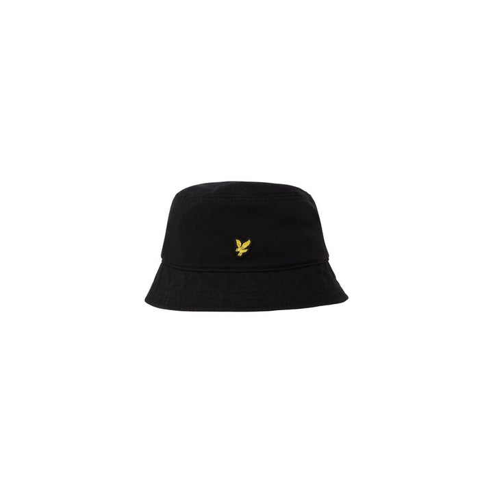 Lyle &amp; Scott Black Cotton Bucket Hat