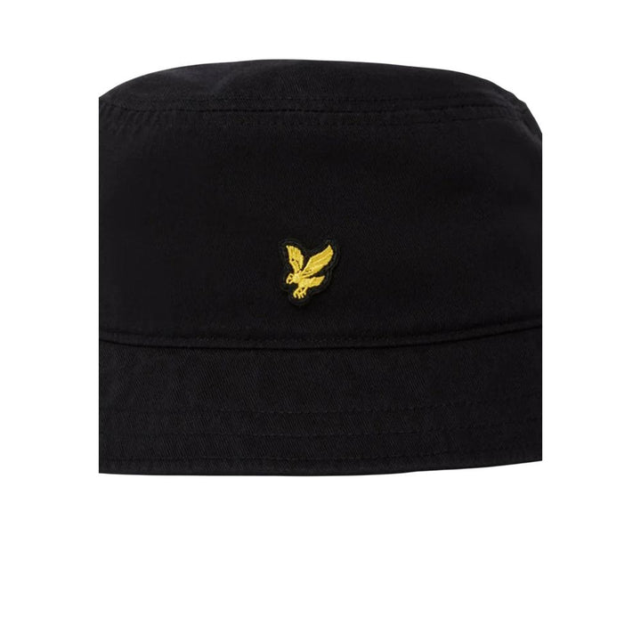 Lyle &amp; Scott Black Cotton Bucket Hat