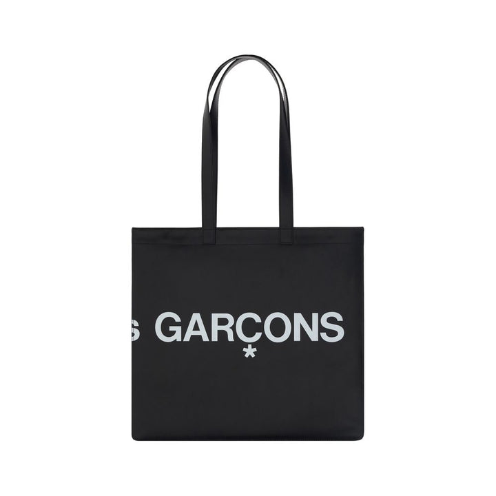 Comme Des Garçons Black Calf Leather Bos Taurus Shoulder Bag