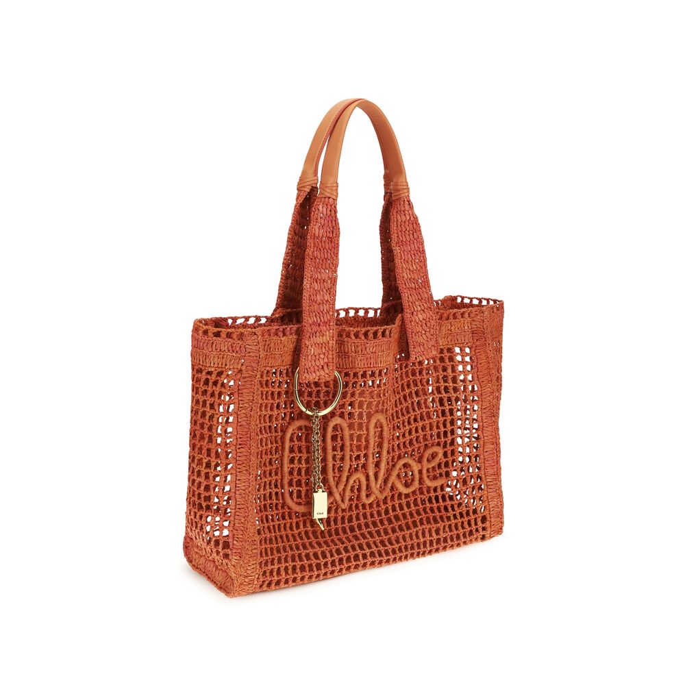 Chloé - Multicolor Raffia Shoulder Bag