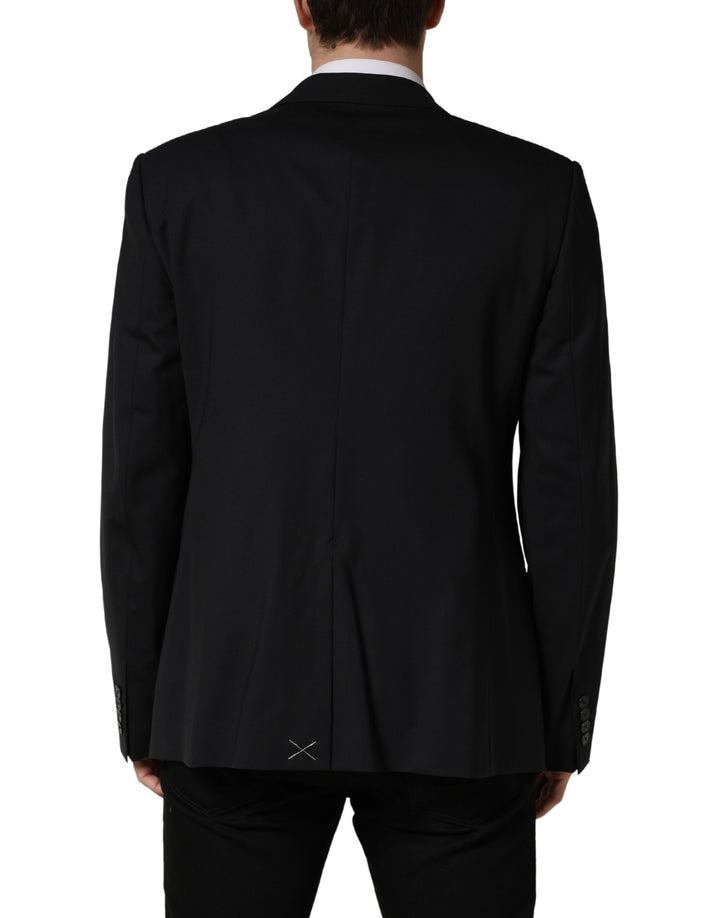 Dolce &amp; Gabbana Blue Single Breasted 2 Button Suit Jacket