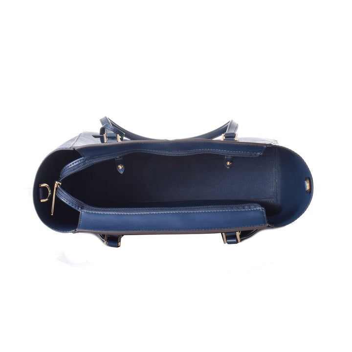 Michael Kors Blue Leather Tote Bag