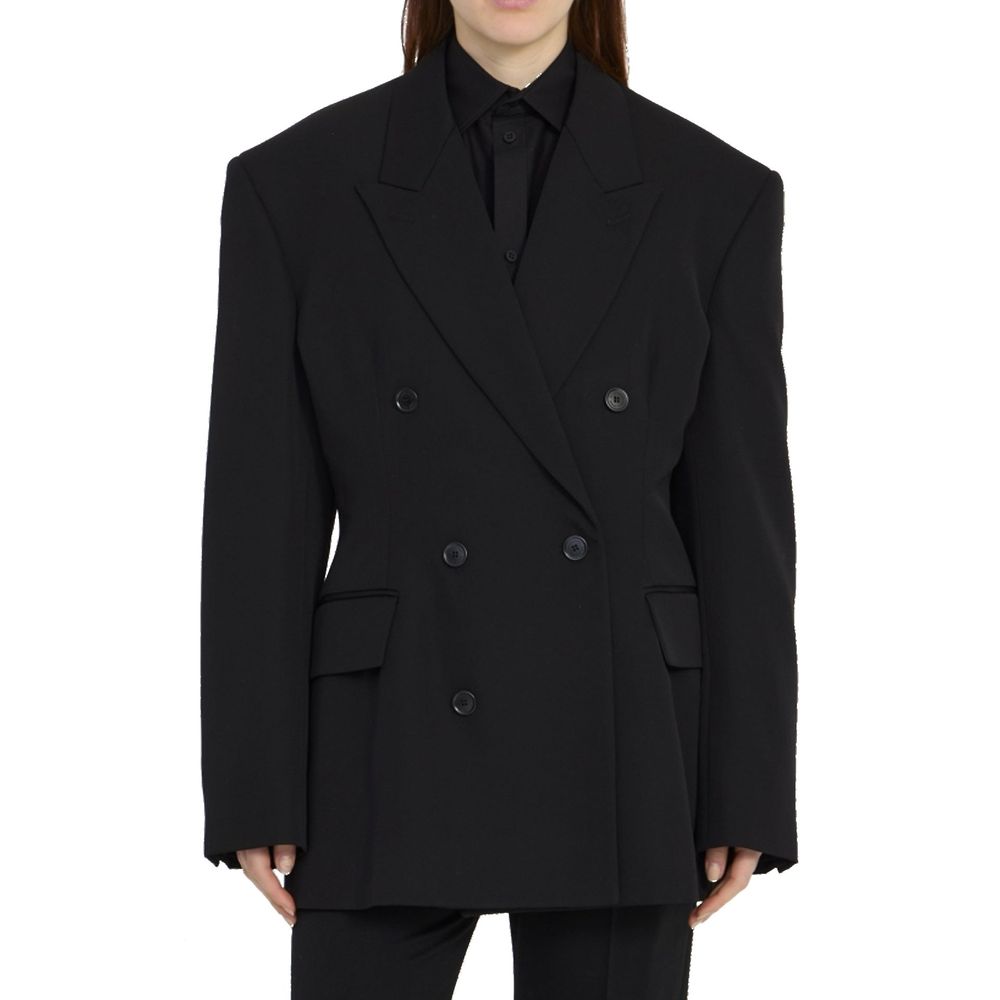 Balenciaga Black Wool Full-Length Jacket