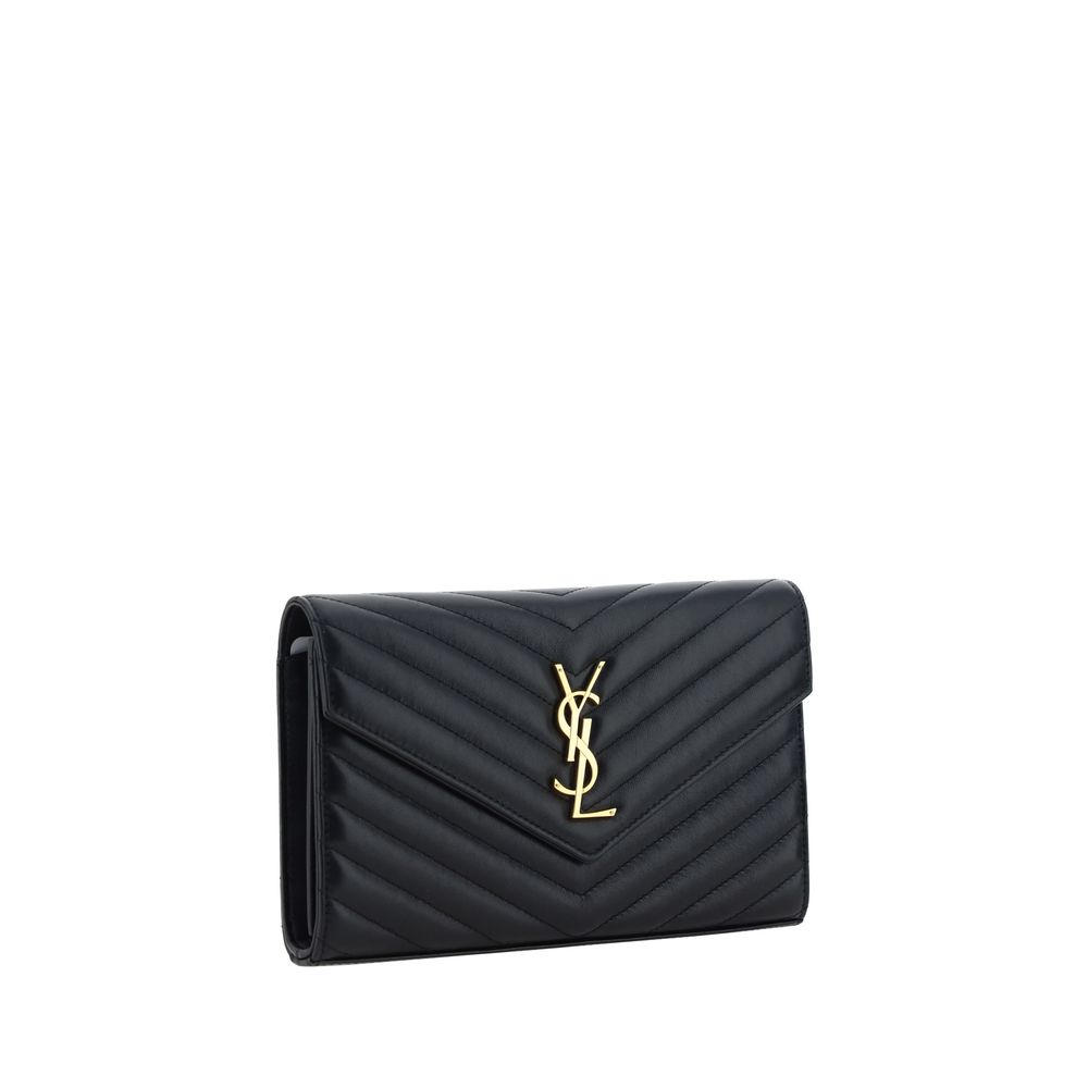 Saint Laurent - Black Calf Leather Bos Taurus Shoulder Bag