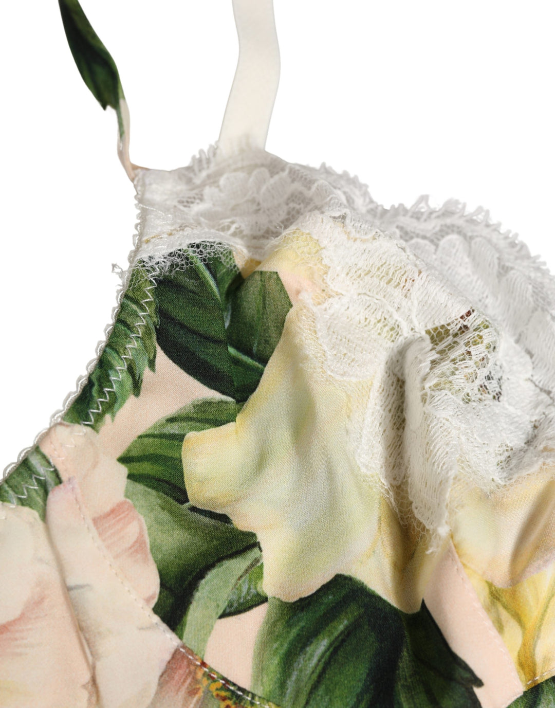 Dolce &amp; Gabbana Multicolor Floral Print Soft Cup Bra Underwear