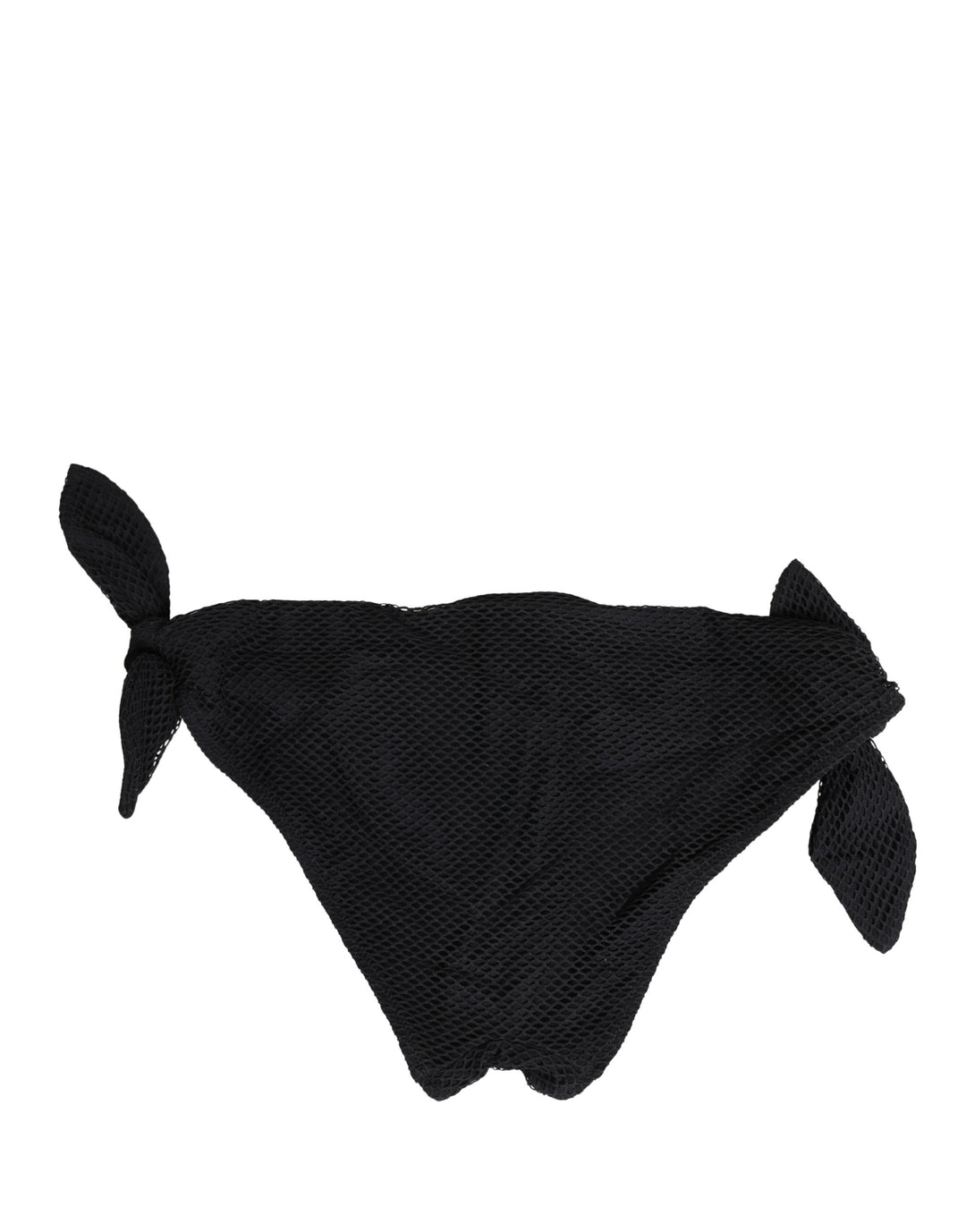 Dolce &amp; Gabbana Swimwear Black Side-Tie Bikini Bottom DG Logo