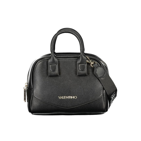 Mario Valentino - Black Synthetic Leather Women’s Bag with Shoulder Strap