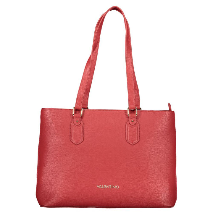 Mario Valentino - Rosso Polyurethane Women’s Bag With Zip Closure And Compartments