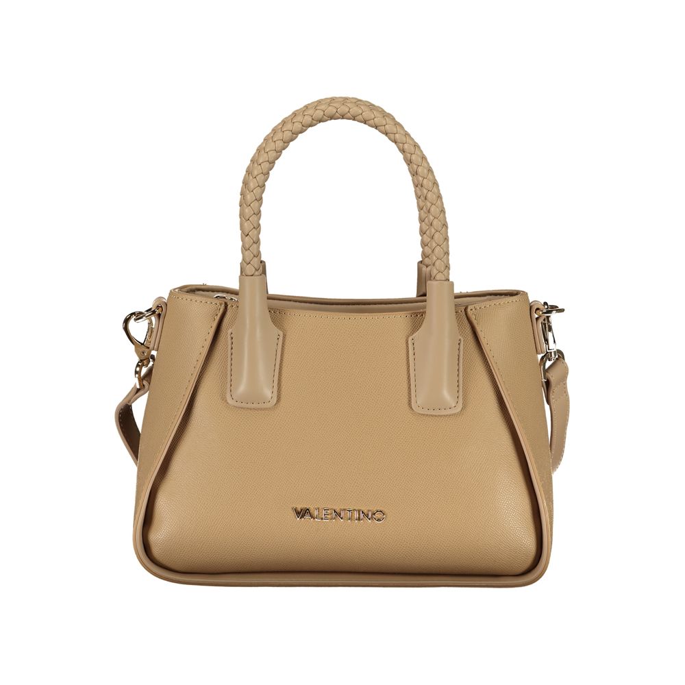 Mario Valentino - Beige Polyurethane Women’s Bag with Handles and Shoulder Strap
