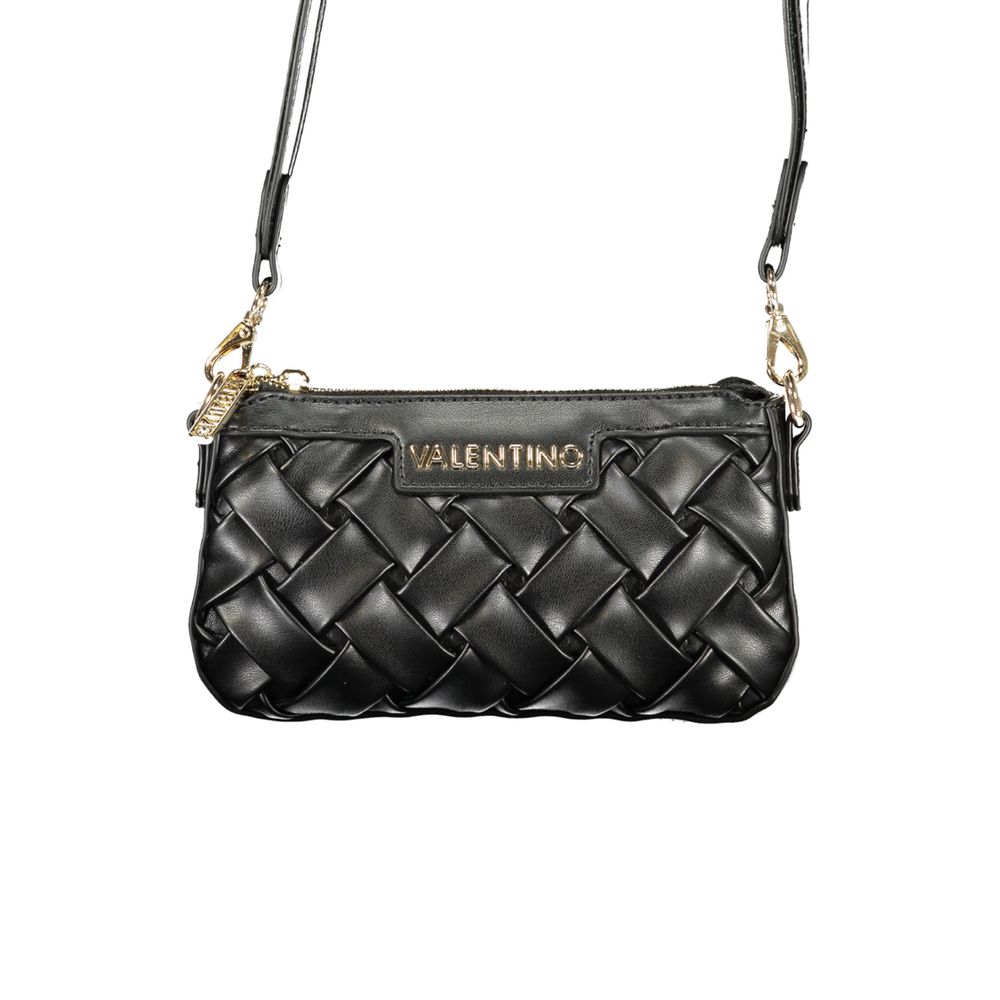 Mario Valentino - Nero Poliuretano Women’s Handbag with Adjustable Shoulder Strap