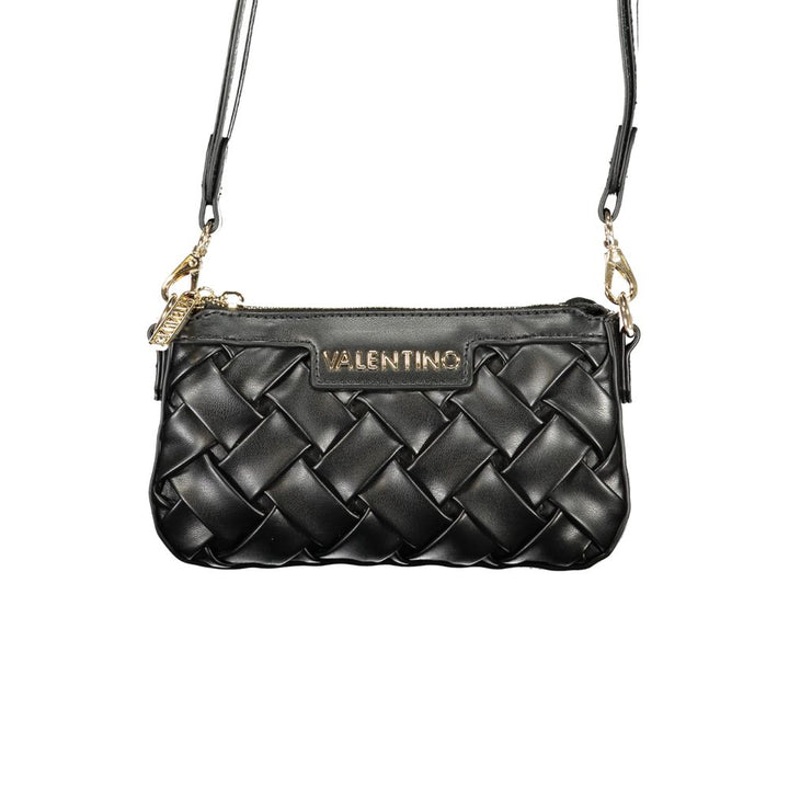 Mario Valentino - Nero Poliuretano Women’s Handbag with Adjustable Shoulder Strap