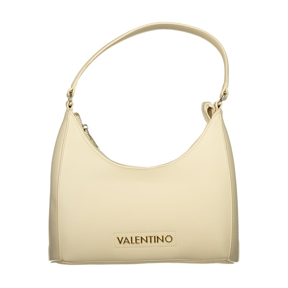 Mario Valentino - Beige Polyurethane Women’s Bag with Adjustable Shoulder Strap