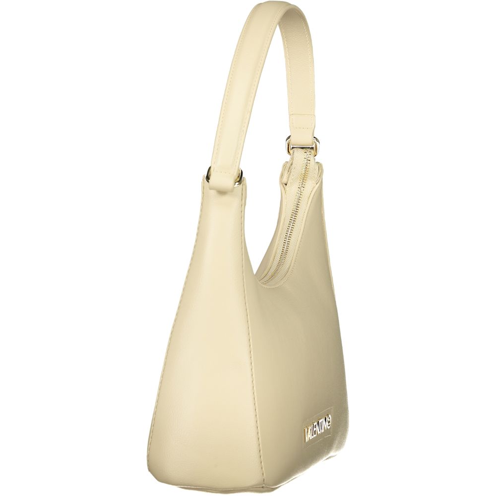 Mario Valentino - Beige Polyurethane Women’s Bag with Adjustable Shoulder Strap