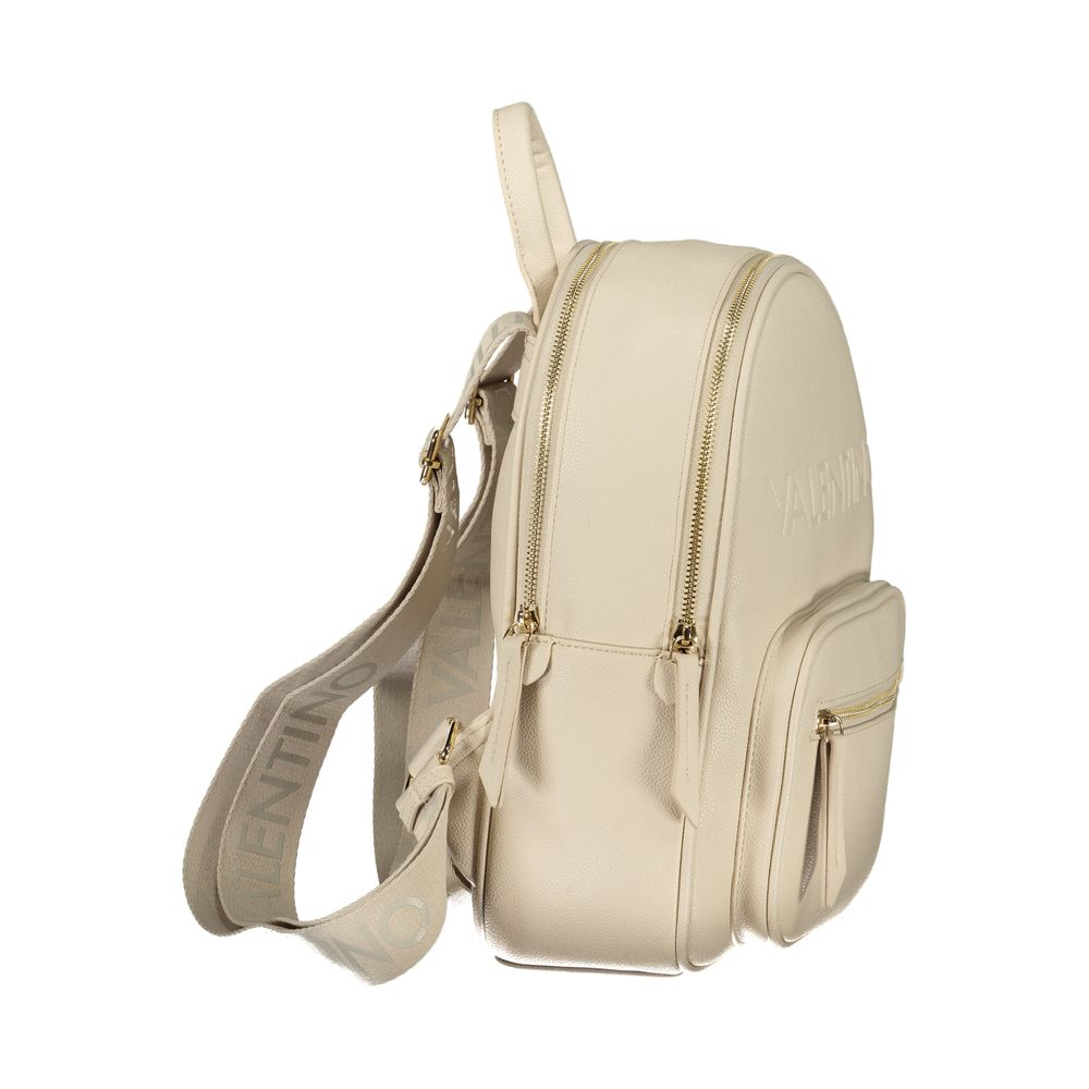 Mario Valentino - Beige Polyurethane Women’s Backpack