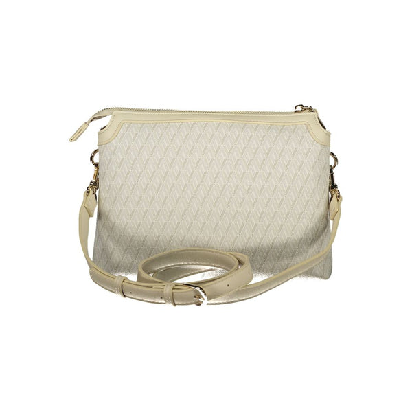 Mario Valentino - Beige Polyurethane Women’s Bag with Adjustable Shoulder Strap