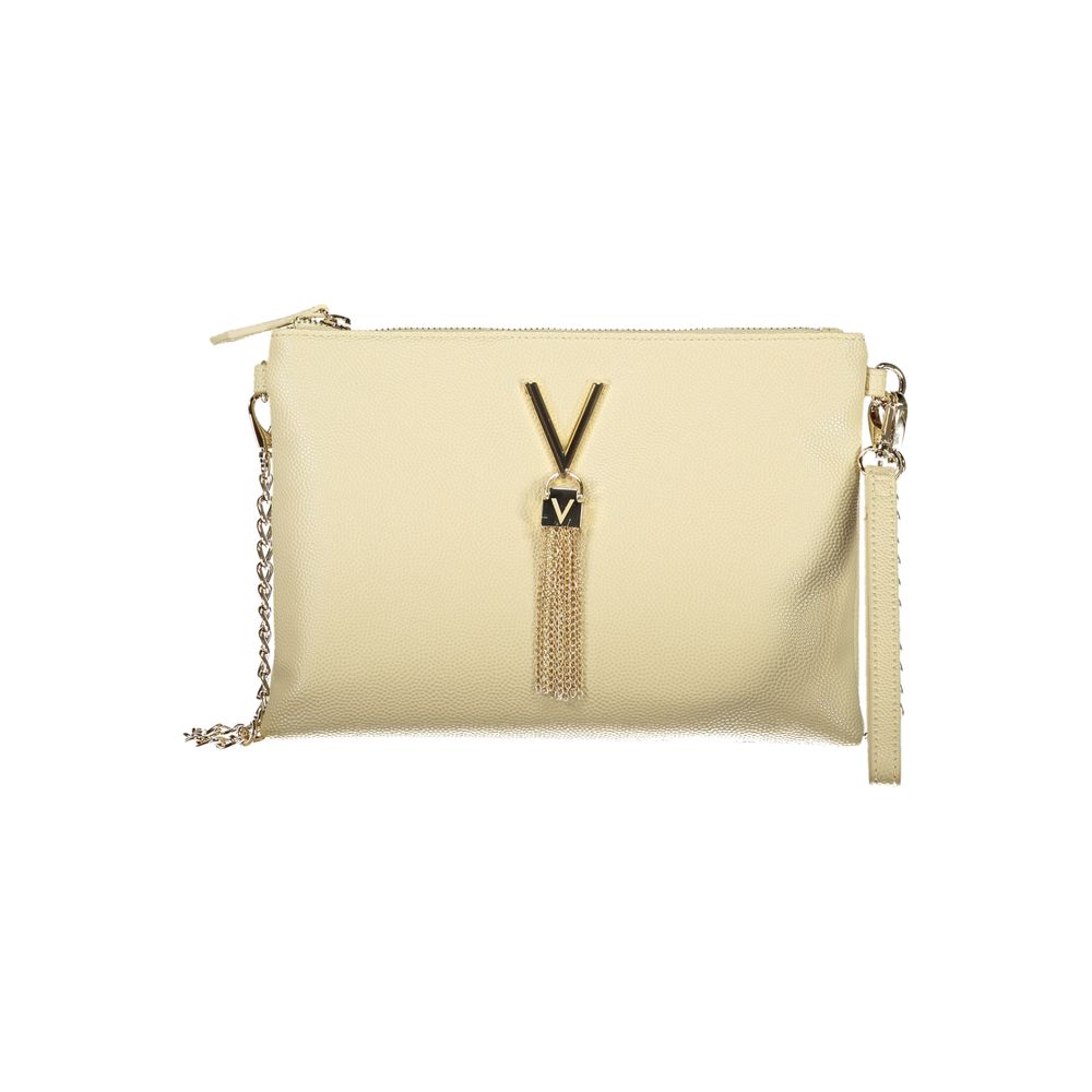 Mario Valentino - Beige Polyurethane Women’s Bag with Removable Chain Shoulder Strap