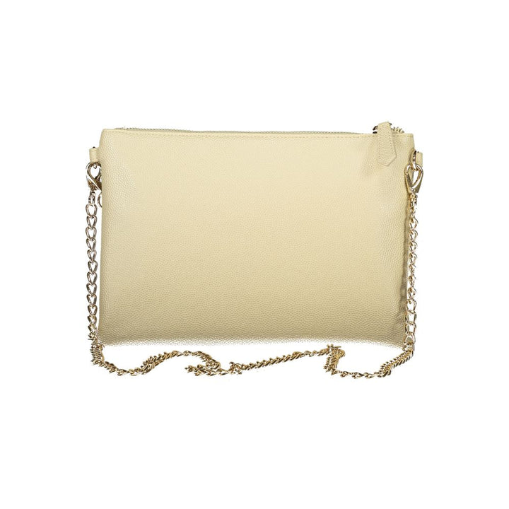 Mario Valentino - Beige Polyurethane Women’s Bag with Removable Chain Shoulder Strap