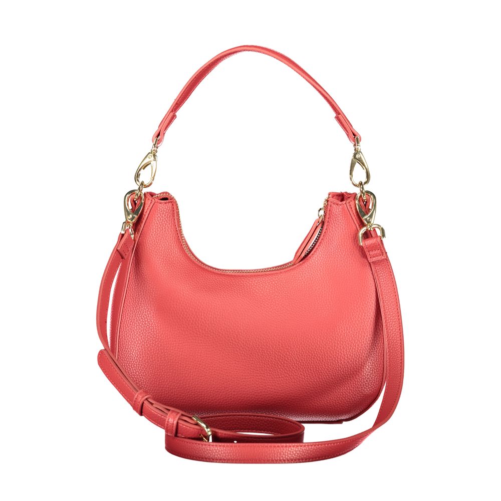 Mario Valentino - Rosso Polyurethane Women’s Bag with Removable Shoulder Strap
