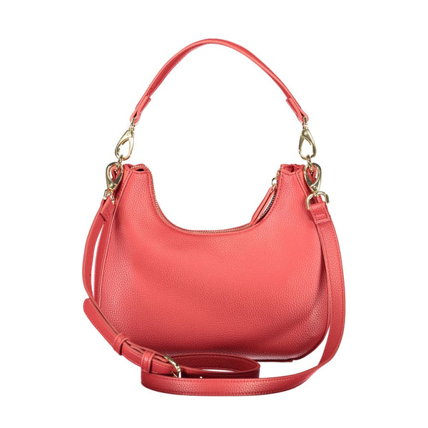 Mario Valentino - Rosso Polyurethane Women’s Bag with Removable Shoulder Strap