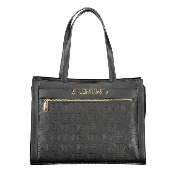 Mario Valentino - Nero Polyurethane Women’s Bag With Multiple Compartments