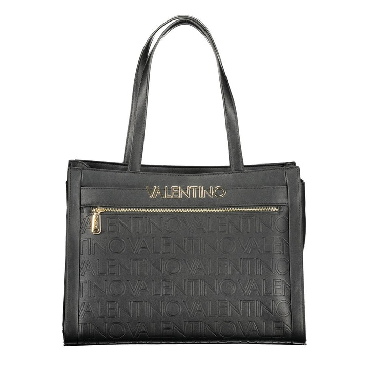 Mario Valentino - Nero Polyurethane Women’s Bag With Multiple Compartments
