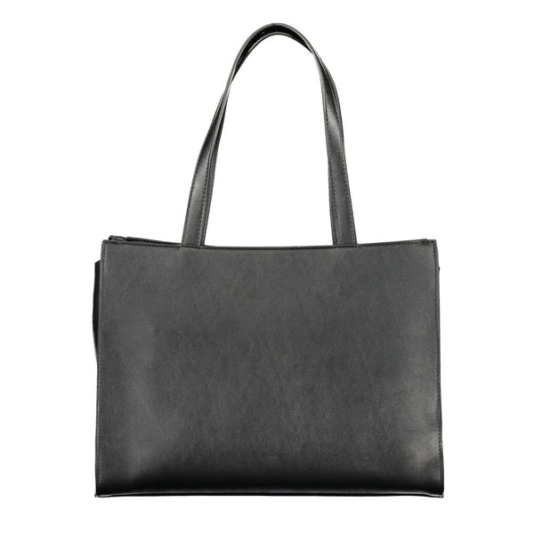 Mario Valentino - Nero Polyurethane Women’s Bag With Multiple Compartments