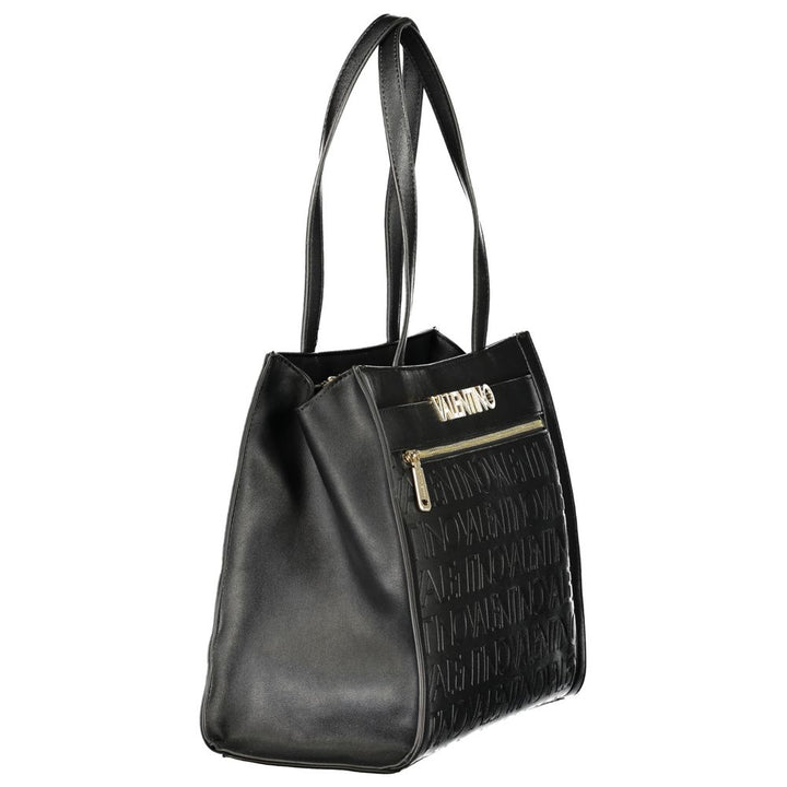 Mario Valentino - Nero Polyurethane Women’s Bag With Multiple Compartments
