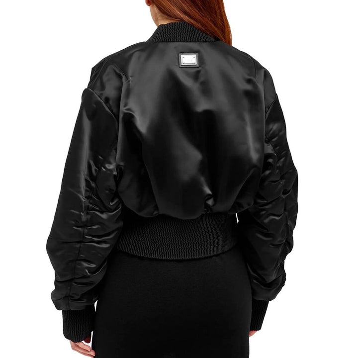 Dolce &amp; Gabbana Black Acetate Bomber