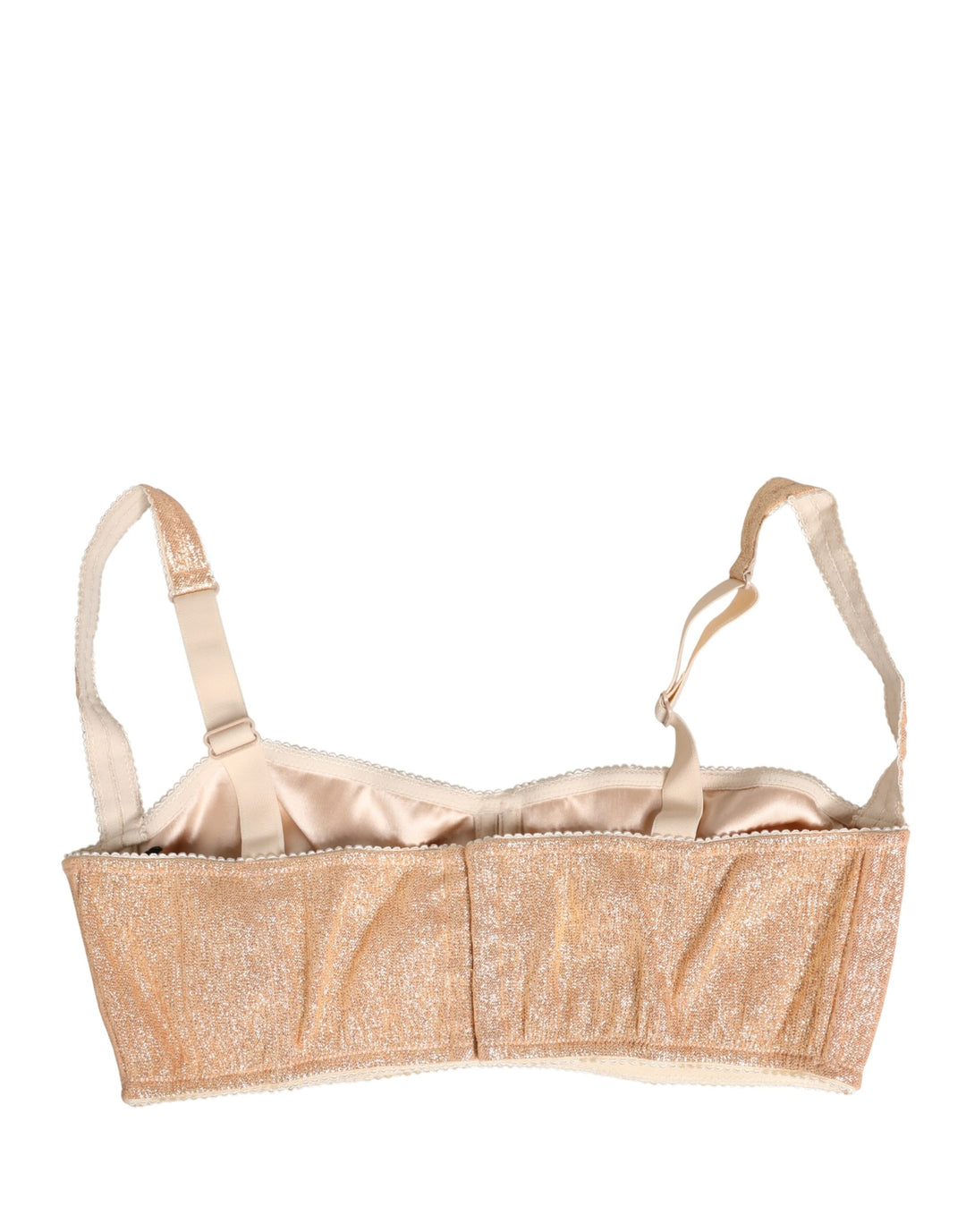 Dolce &amp; Gabbana Beige Semi-Pad Underwire Balconette Bra Underwear