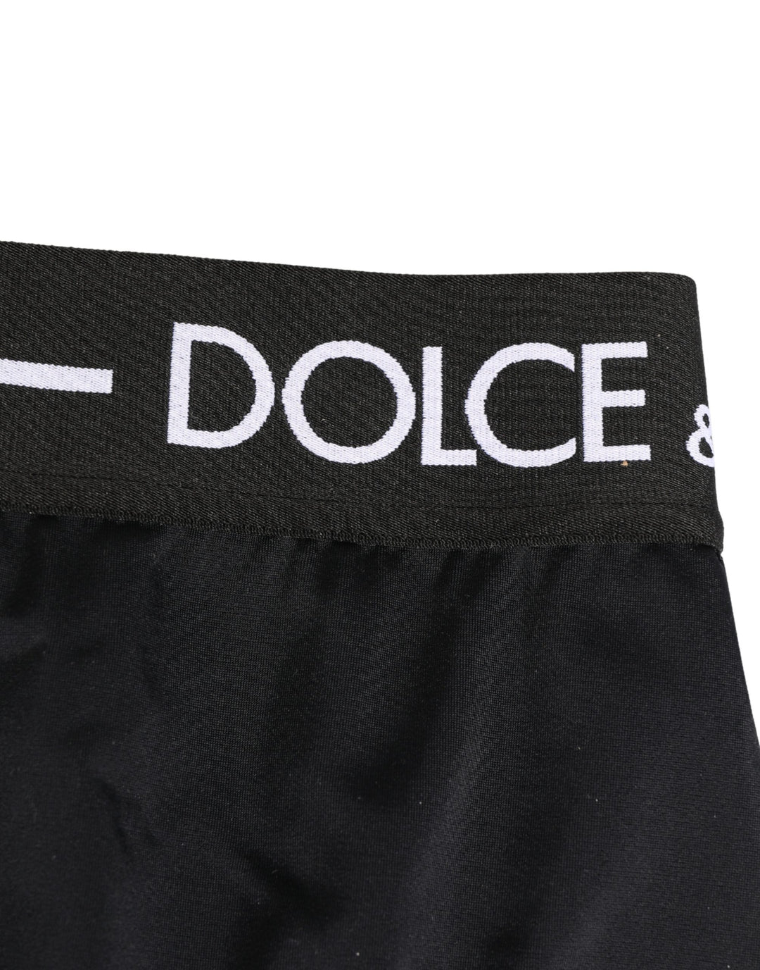 Dolce &amp; Gabbana Black Logo Waistband Coulotte Panty Underwear
