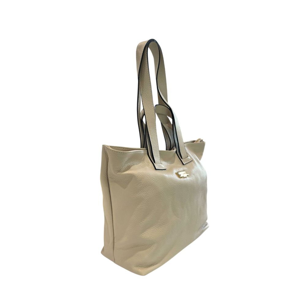 Baldinini Trend - Beige Leather Women Shoulder Bag
