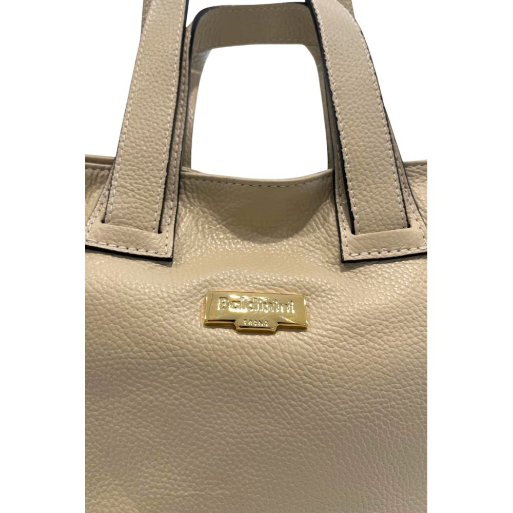 Baldinini Trend - Beige Leather Women Shoulder Bag