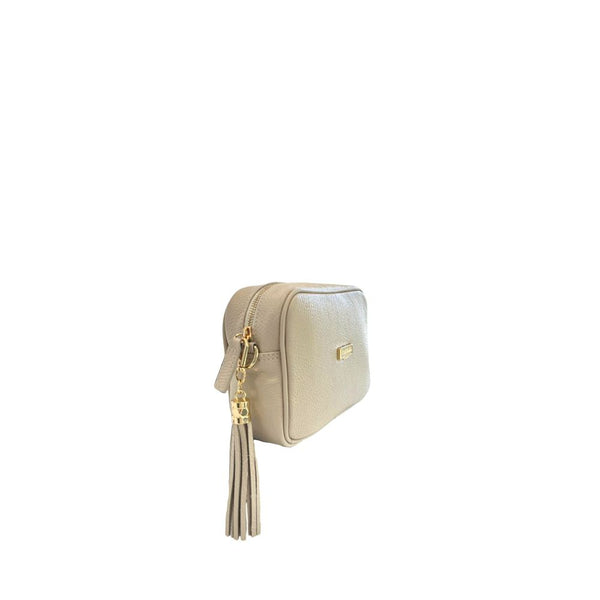 Baldinini Trend - Beige Cowhide Leather Women Crossbody Bag