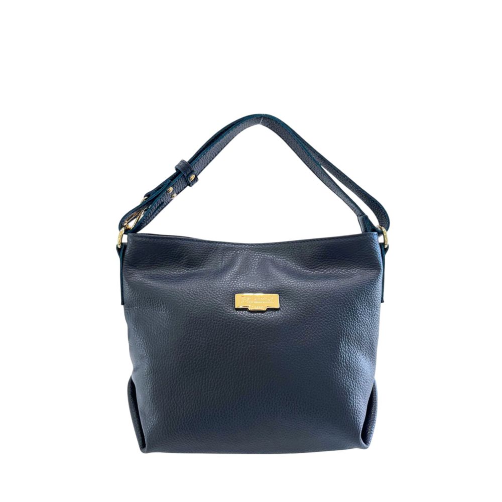 Baldinini Trend - Blue Cowhide Leather Women Shoulder Bag