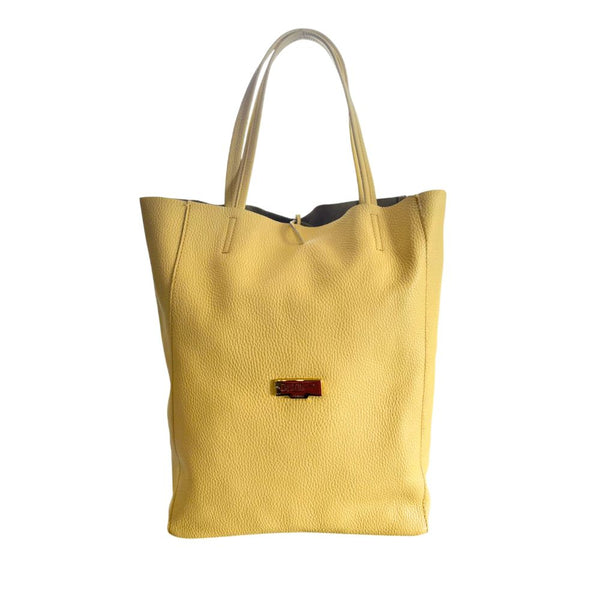 Baldinini Trend - Yellow Leather Women Shoulder Bag