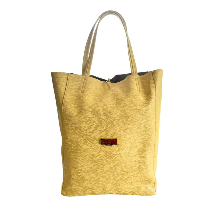 Baldinini Trend - Yellow Leather Women Shoulder Bag