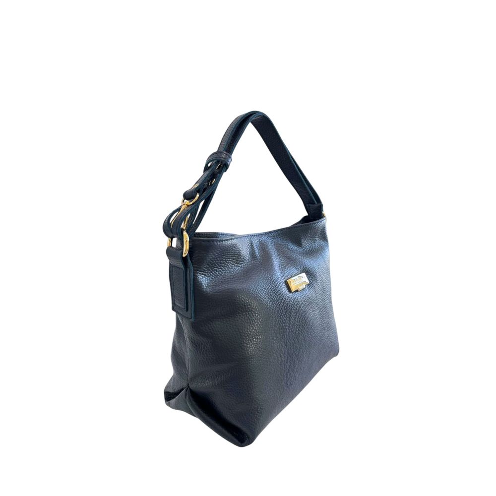 Baldinini Trend - Blue Cowhide Leather Women Shoulder Bag