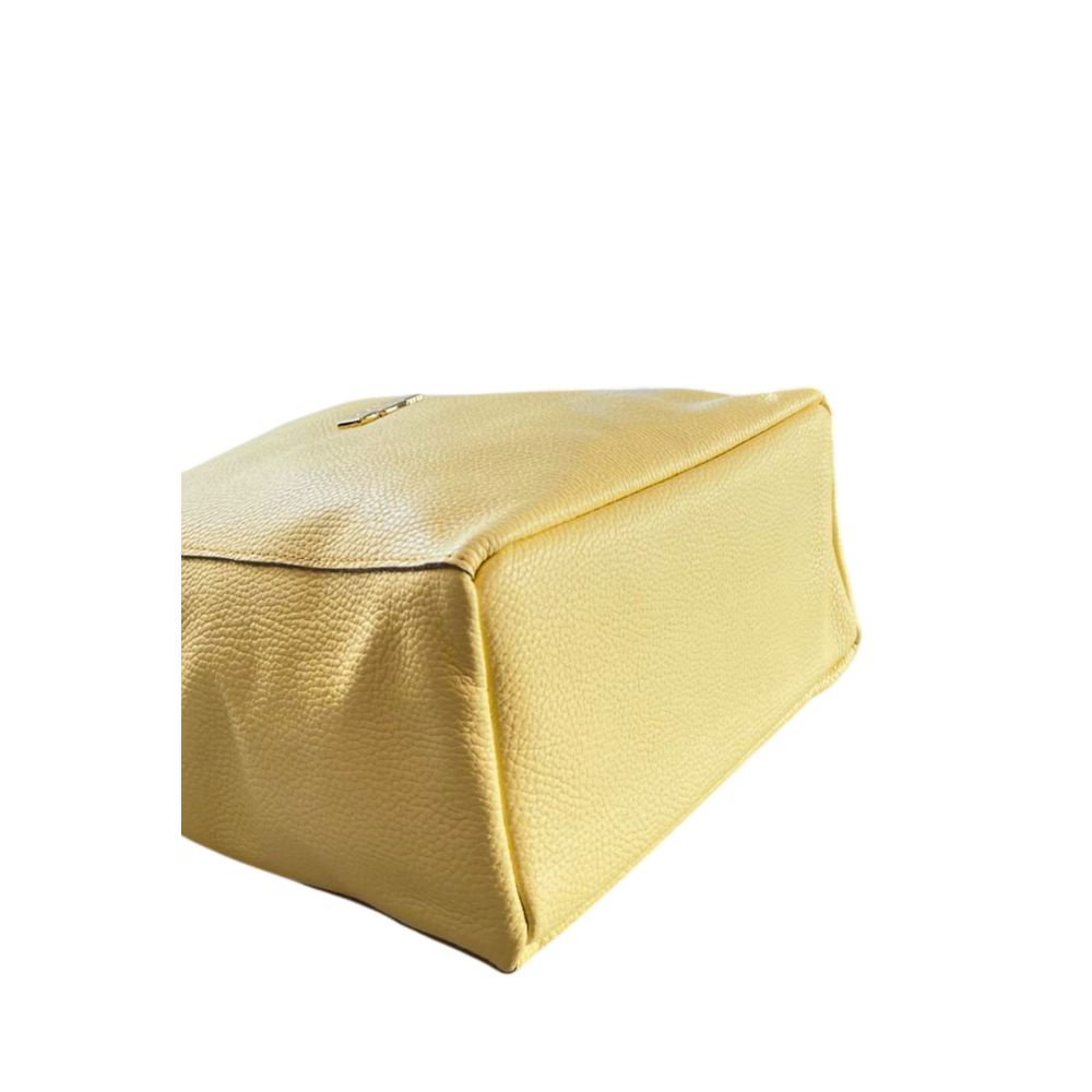 Baldinini Trend - Yellow Leather Women Shoulder Bag