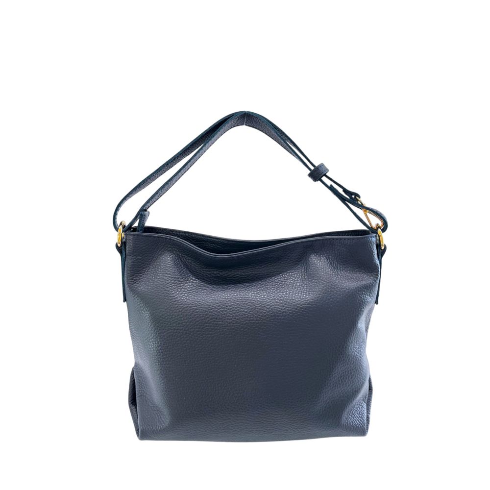 Baldinini Trend - Blue Cowhide Leather Women Shoulder Bag