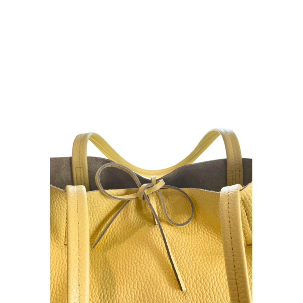 Baldinini Trend - Yellow Leather Women Shoulder Bag