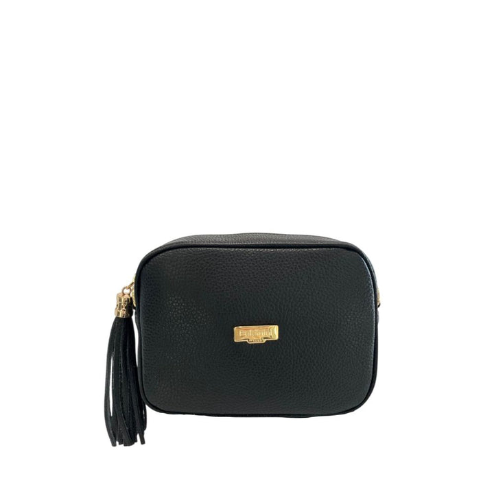 Baldinini Trend - Black Cowhide Leather Women Crossbody