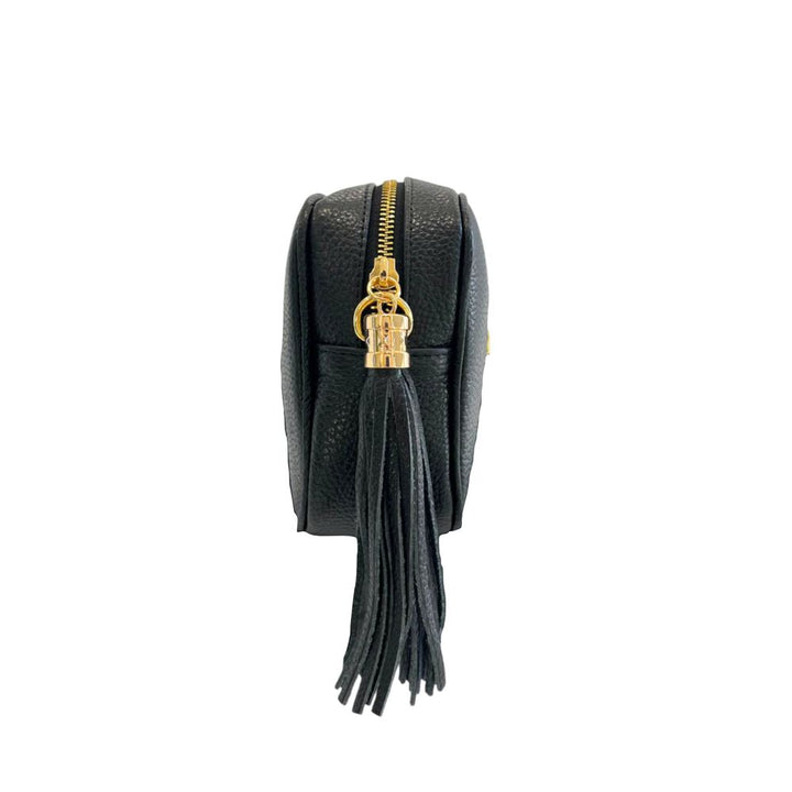 Baldinini Trend - Black Cowhide Leather Women Crossbody