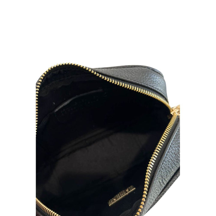 Baldinini Trend - Black Cowhide Leather Women Crossbody