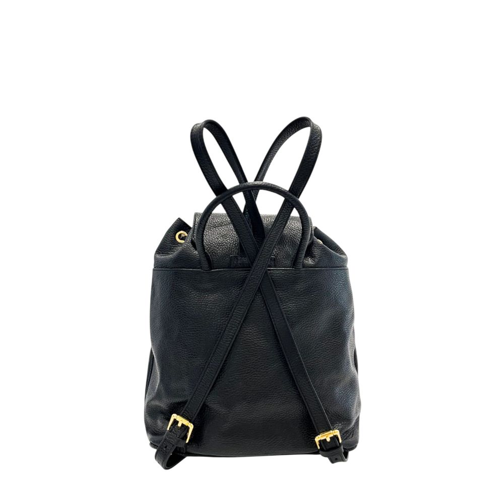 Baldinini Trend - Black Leather Women Backpack