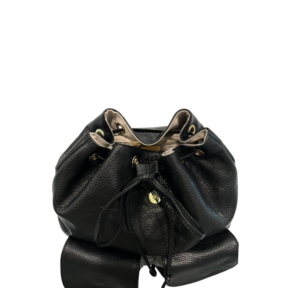 Baldinini Trend - Black Leather Women Backpack