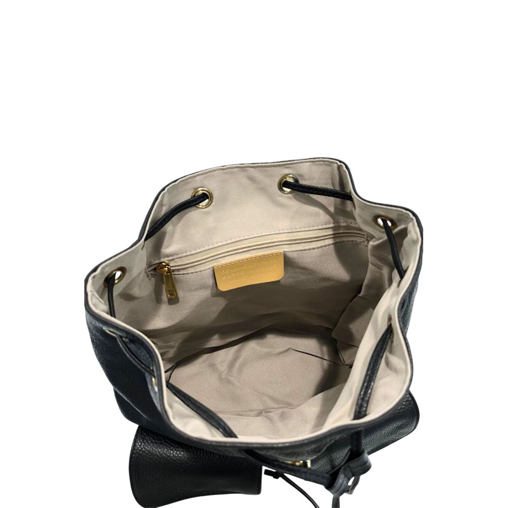 Baldinini Trend - Black Leather Women Backpack